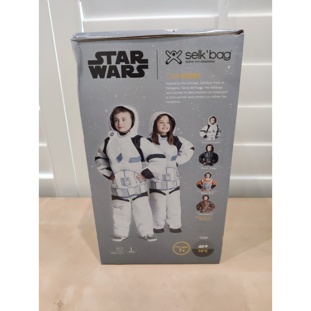 Selk'bag - Star Wars Kids‎ Stormtrooper Sleeping Bag Size L Box & Bag HTF NEW